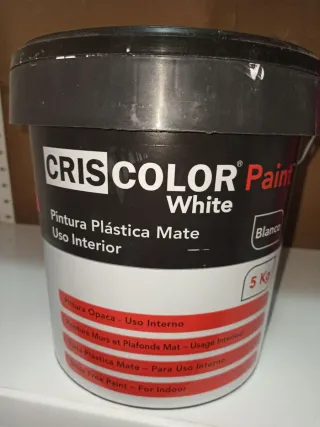 Medio bote Pintura Blanca CRIS COLOR 5 Kg