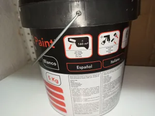 Medio bote Pintura Blanca CRIS COLOR 5 Kg