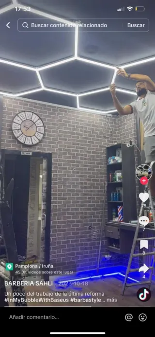 Decoración Hexagonal LED
