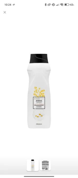 Deliplus Gel de Baño avena 750ml