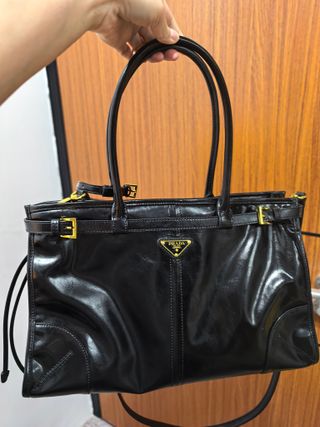 Bolso Prada Negro Piel Mujer