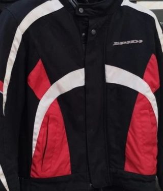 Chaqueta SPIDI moto negra y roja