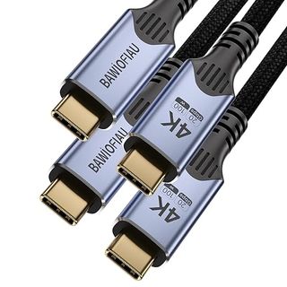 BAWIOFIAU 2PACK Cable USB-C 4K PD 100w 20 Gbps 3m