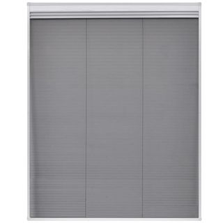 vidaXL Mosquitera plisada para ventanas aluminio