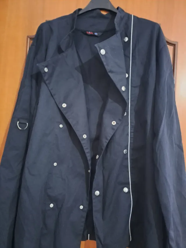 Giacca da cucina uomo nera