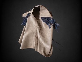 Gilet donna country con frange