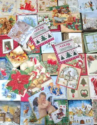 Set 80 tovaglioli Natale