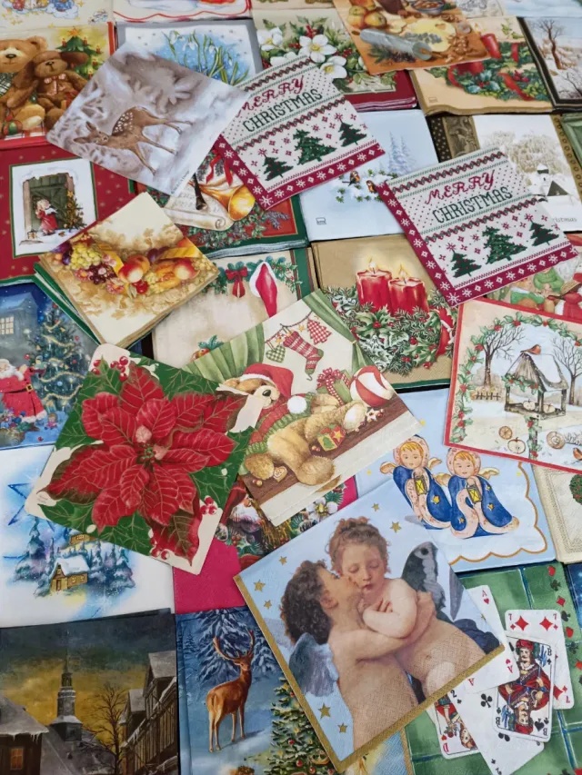 Set 80  tovaglioli Natale