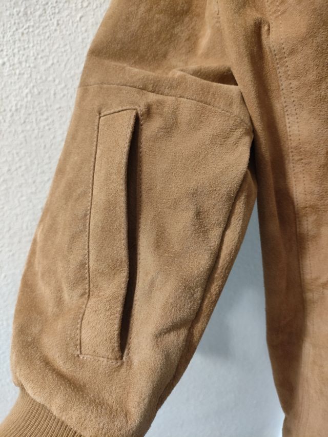 Cazadora Easy Wear ante beige Talla S