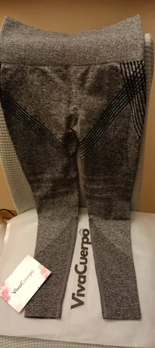 Leggins anticelulíticos VivaCuerpo grises talla S
