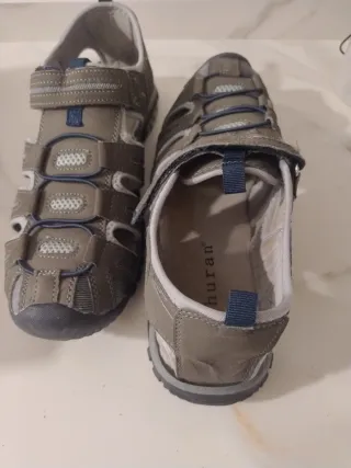 Sandalias Verano Hombre Marrón/Gris