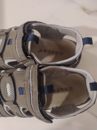 Sandalias Verano Hombre Marrón/Gris