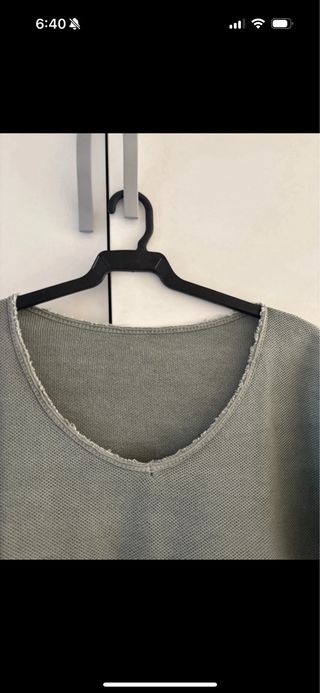 Jersey fino manga larga verde