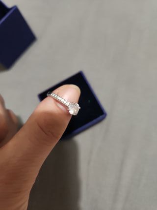 Anillo Swarovski Plata 950 y Circonitas