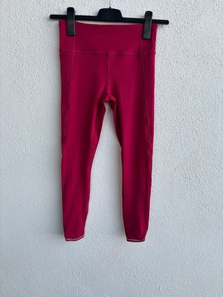 Mallas deporte rojas mujer