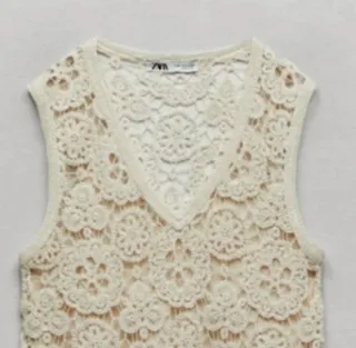 Vestido ganchillo Zara