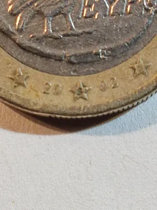 1 Euro Gufo Prima Serie 2002 S Stella