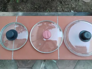 Set 2 Coperchi Vetro e Plastica