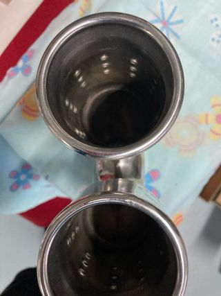 Cola de Escape Doble Cromada
