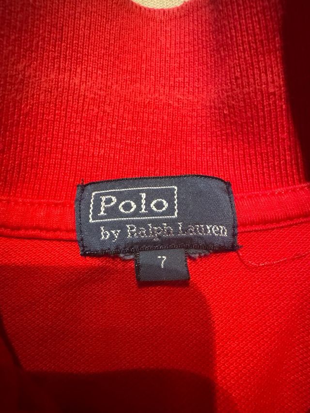 Polos Ralph Lauren niño T7 Rojo y Azul