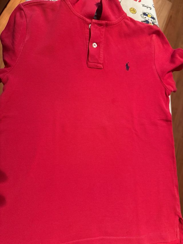 Polos Ralph Lauren niño T7 Rojo y Azul