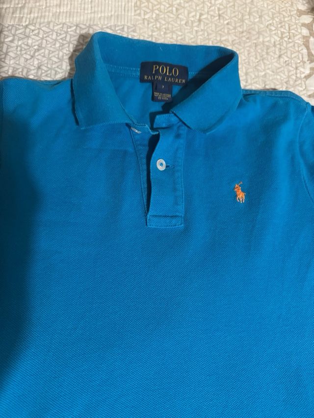 Polos Ralph Lauren niño T7 Rojo y Azul