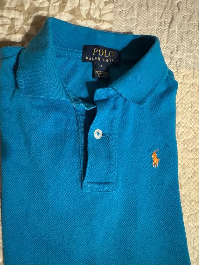 Polos Ralph Lauren niño T7 Rojo y Azul
