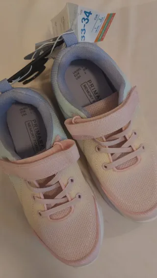 Zapatillas deportivas Primark niña rosa/amarillo