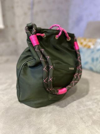 Bolso Tous verde y rosa