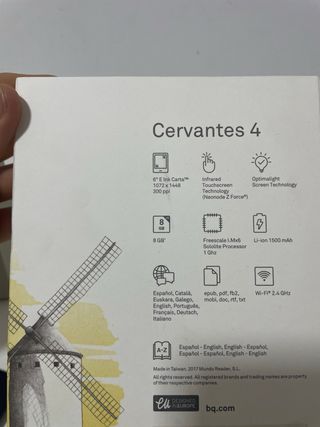 BQ CERVANTES 4 EREADER