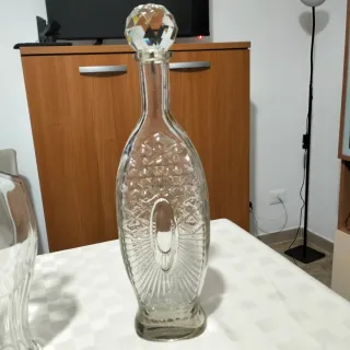 Set 3 Bottiglie Vetro Decorative