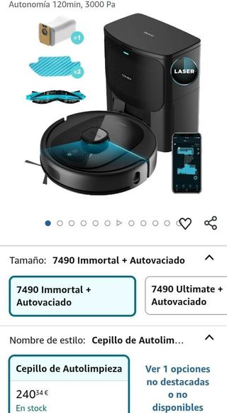 Robot Aspirador y Friegasuelos Conga 7490 