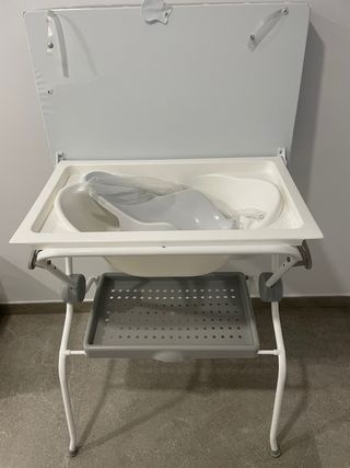 Bañera cambiador bebé estrellas