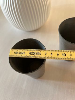 Coppia bicchieri vintage peltro