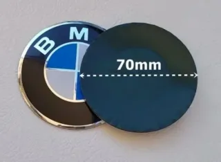 2 Emblemas BMW 70mm Logo para Moto Motorrad 