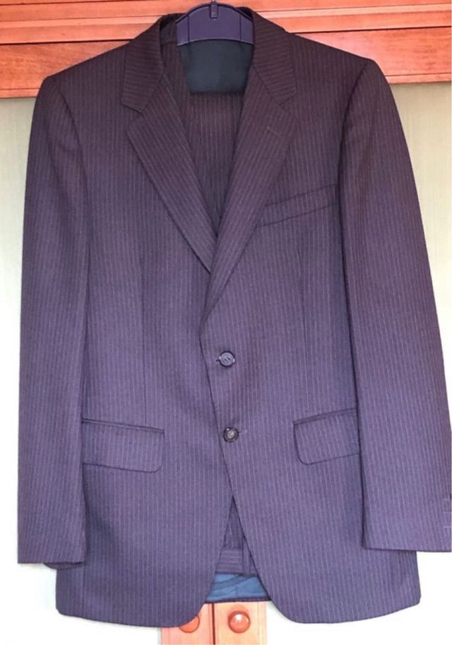 Traje de caballero a rayas