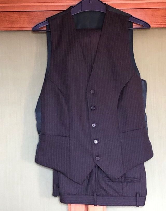 Traje de caballero a rayas