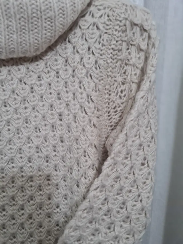 Chaleco de punto beige