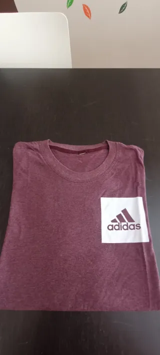Camiseta Adidas Hombre Granate XL
