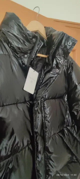 Cazadora SikSilk Negra Brillante