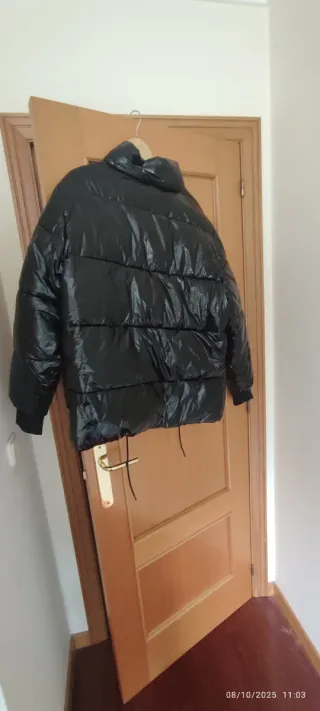 Cazadora SikSilk Negra Brillante