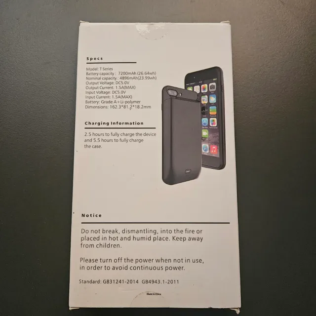 Funda Cargador T Series iPhone 7+/8+