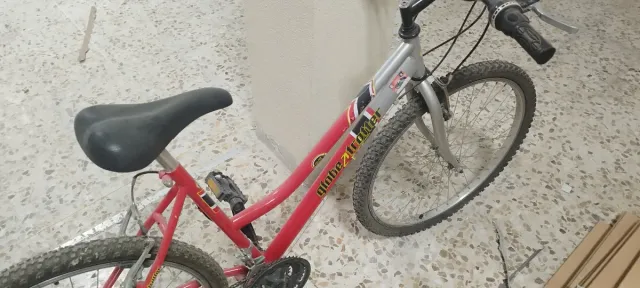 Bicicleta de Montaña Mujer Roja
