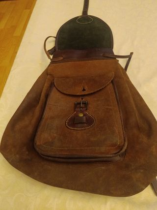 Zurrón de piel mochila