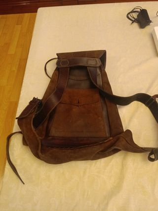 Zurrón de piel mochila