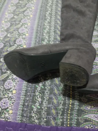 Botas altas grises mujer