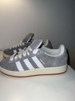 Adidas Campus Talla 43 1/3 Gris/Blanco