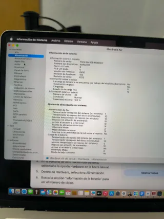 MacBook Air M2 16GB RAM 256GB SSD Plata 