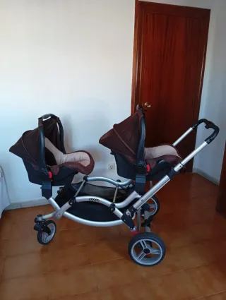 Carro gemelar reversible
