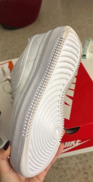 Zapatillas Nike Court Vision Plataforma Blancas